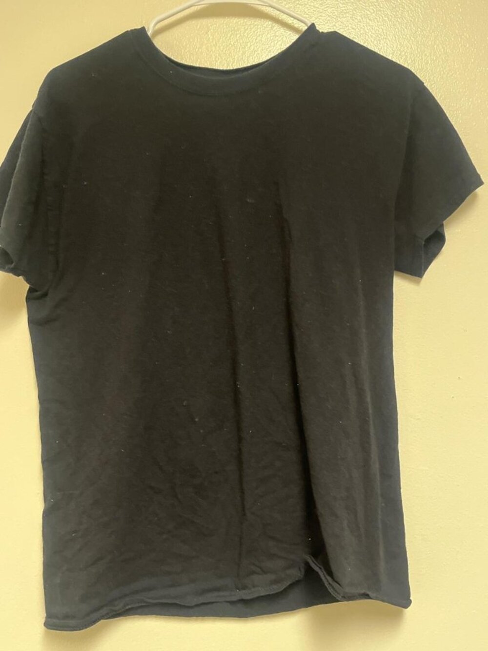 Black Relaxed-Fit Cotton T-Shirt Size S